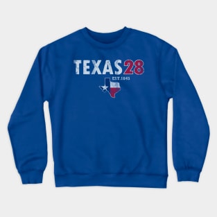 Texas 28th State 1845 Vintage Texan Crewneck Sweatshirt